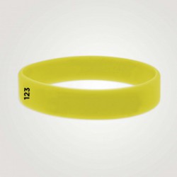 Bracelet silicone personnalisé : taille adulte - 123 Bracelets