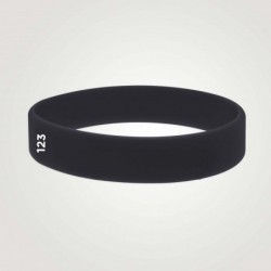 Bracelet silicone personnalisé : taille adulte - 123 Bracelets
