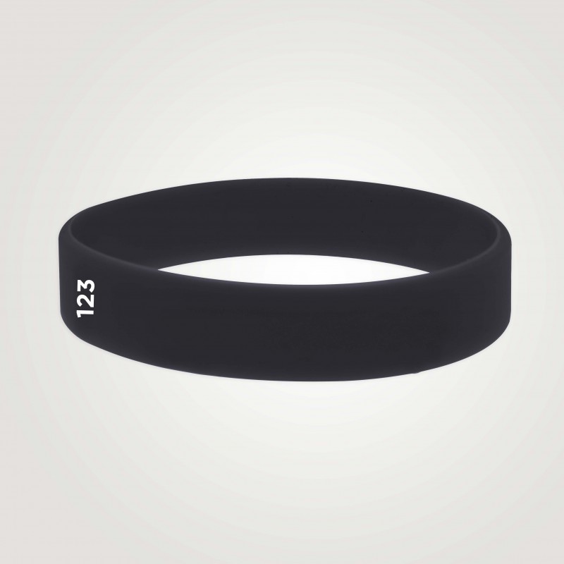 Bracelet silicone personnalisé : taille adulte - 123 Bracelets