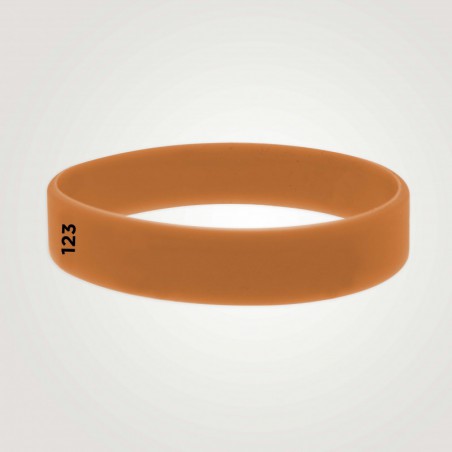 Bracelet silicone personnalisé : taille adulte - 123 Bracelets