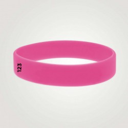 Bracelet silicone personnalisé : taille adulte - 123 Bracelets