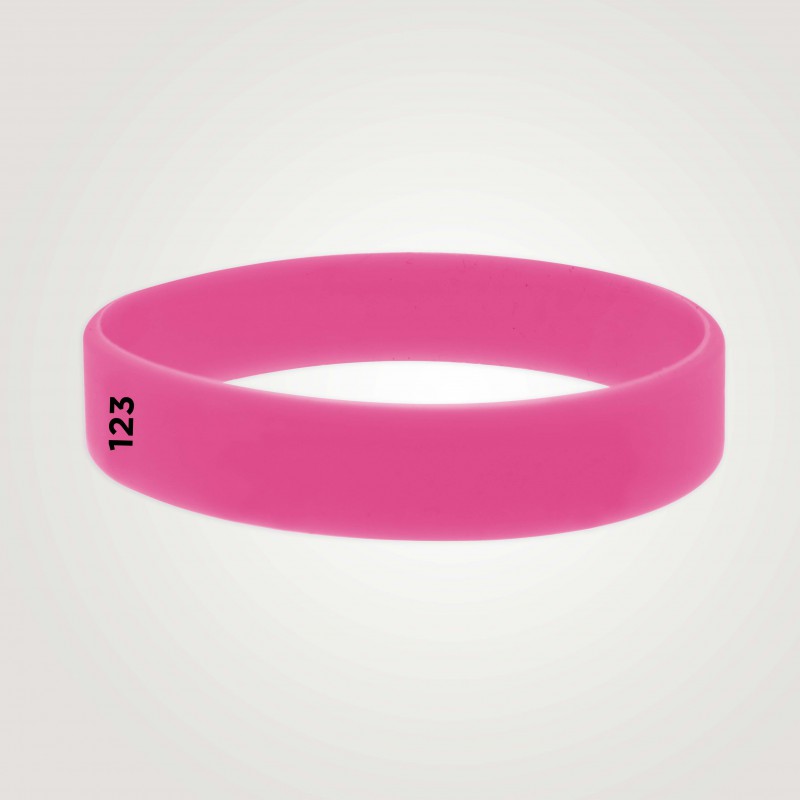 Bracelet silicone personnalisé : taille adulte - 123 Bracelets