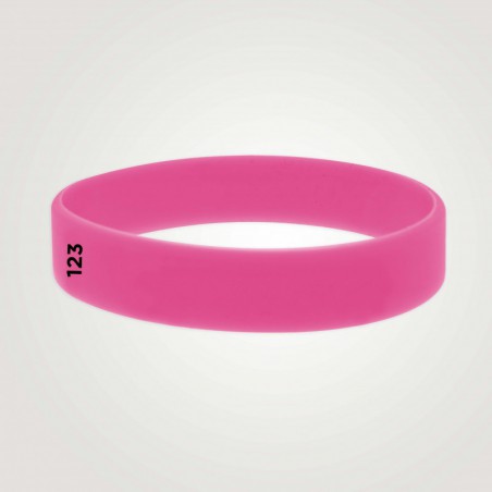 Bracelet silicone personnalisé : taille adulte - 123 Bracelets