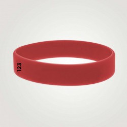 Bracelet silicone personnalisé : taille adulte - 123 Bracelets