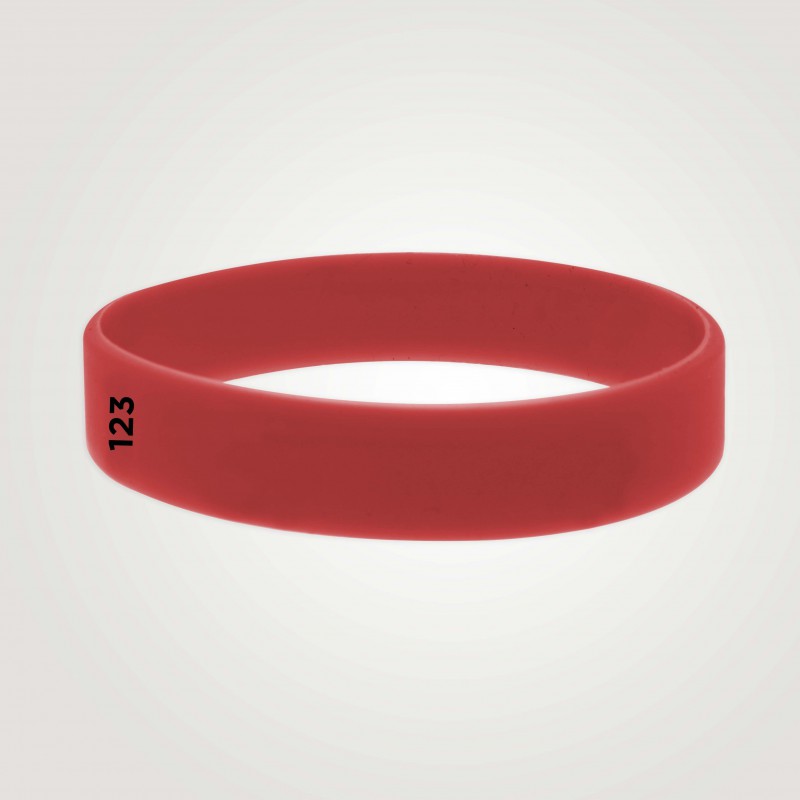 Bracelet silicone personnalisé : taille adulte - 123 Bracelets