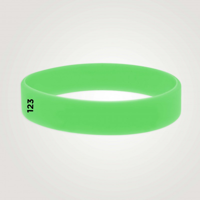 Bracelet silicone personnalisé : taille adulte - 123 Bracelets