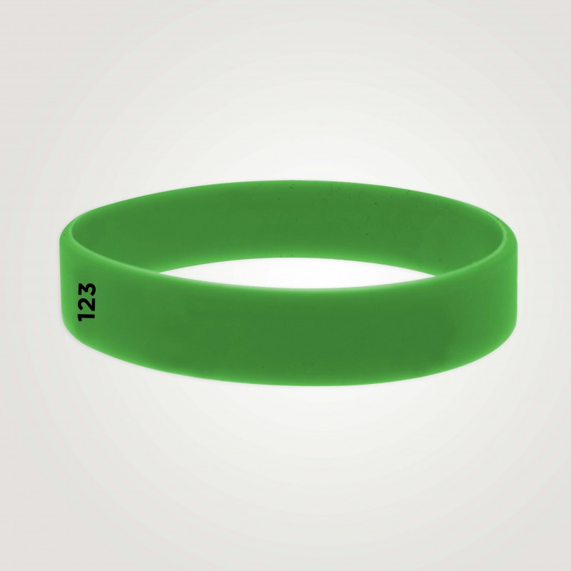 Bracelet silicone personnalisé : taille adulte - 123 Bracelets