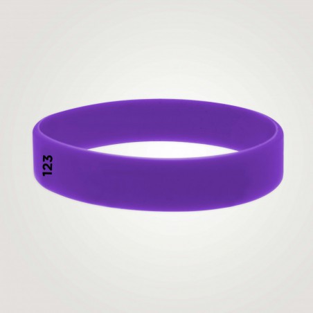 Bracelet silicone personnalisé : taille adulte - 123 Bracelets