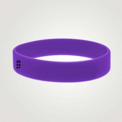 Bracelet silicone personnalisé : taille enfant - 123 Bracelets