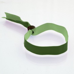 Bracelet tissu personnalisé fermeture bague plastique