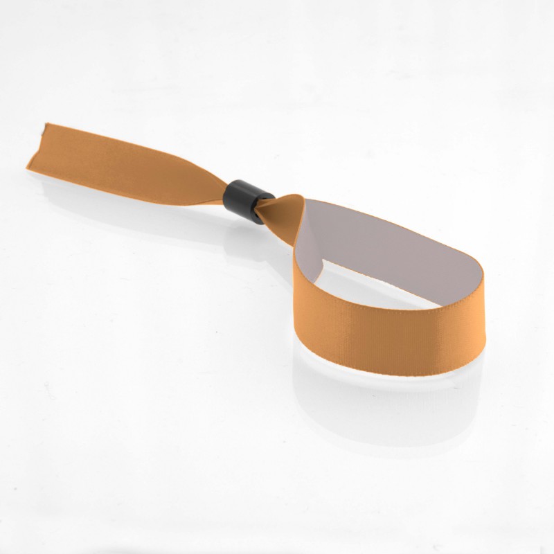 Bracelet satin personnalisé fermeture bague : événementiel