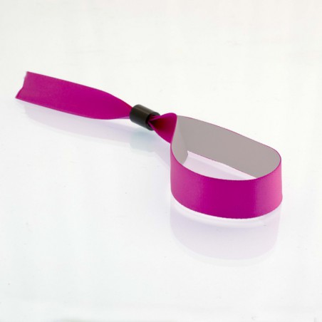 Bracelet satin personnalisé fermeture bague : événementiel