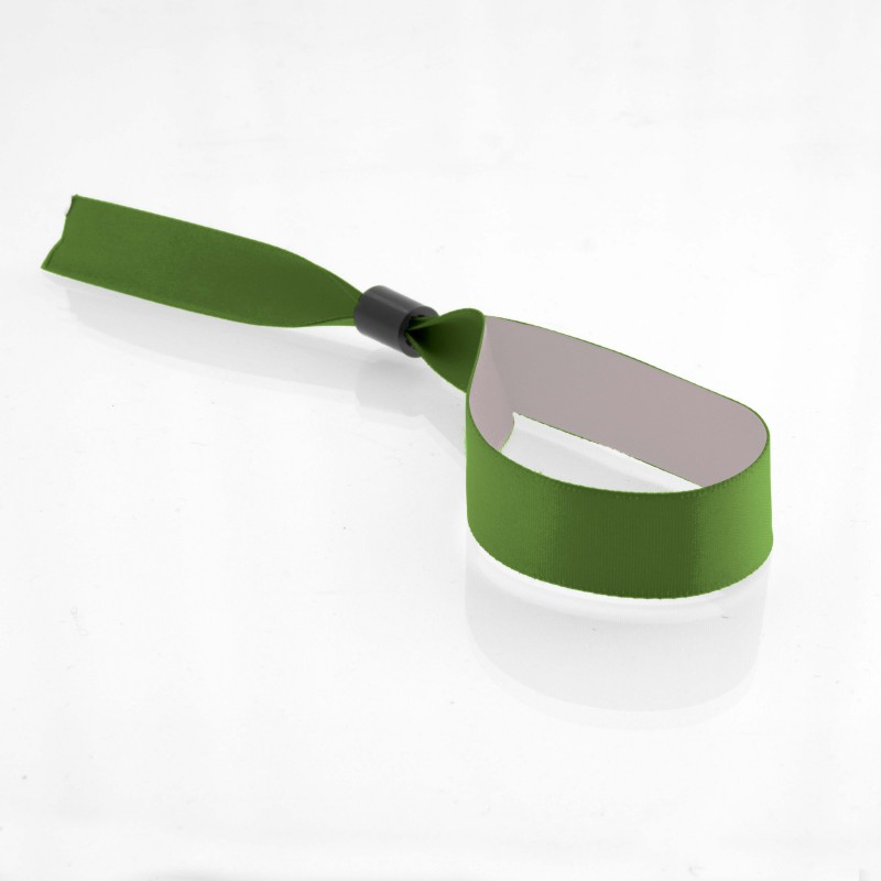 Bracelet satin personnalisé fermeture bague : événementiel