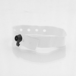 Bracelet personnalisé tissu fermeture clip plastique