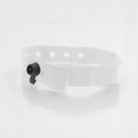 Bracelet personnalisé tissu fermeture clip plastique