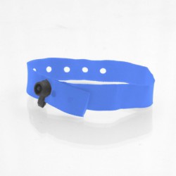 Bracelet personnalisé tissu fermeture clip plastique