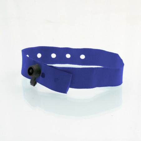 Bracelet personnalisé tissu fermeture clip plastique