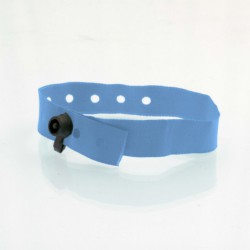 Bracelet personnalisé tissu fermeture clip plastique