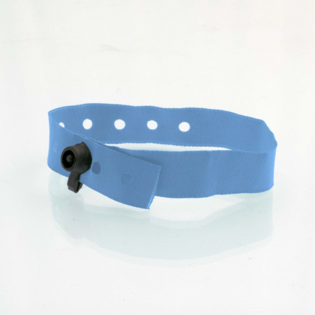Bracelet personnalisé tissu fermeture clip plastique