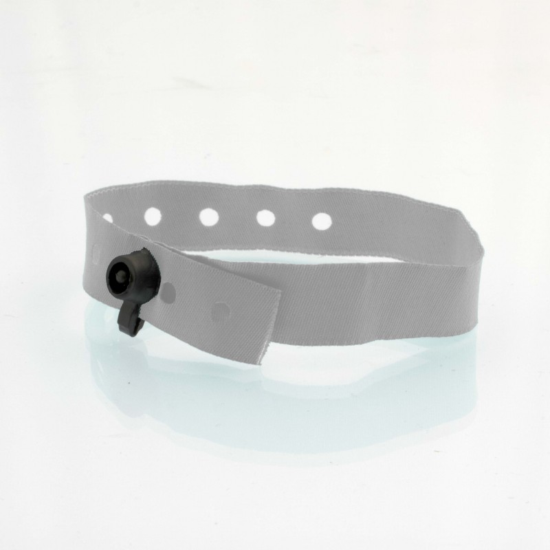 Bracelet personnalisé tissu fermeture clip plastique