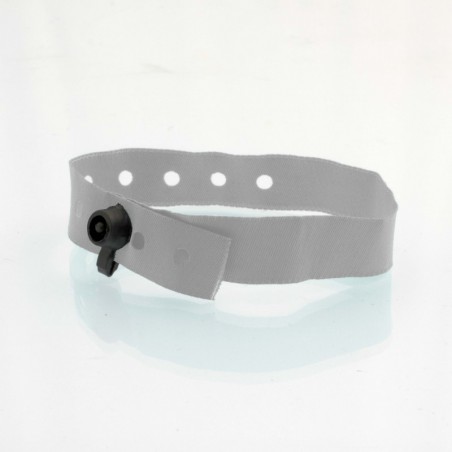 Bracelet personnalisé tissu fermeture clip plastique