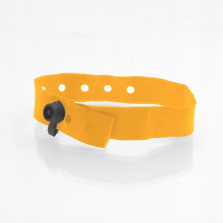Bracelet personnalisé tissu fermeture clip plastique