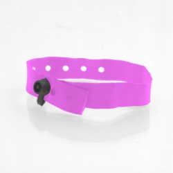 Bracelet personnalisé tissu fermeture clip plastique