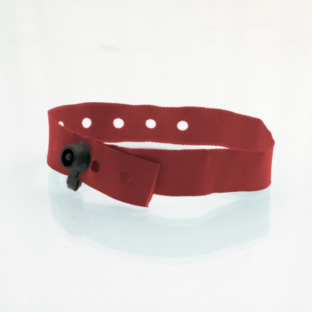 Bracelet personnalisé tissu fermeture clip plastique