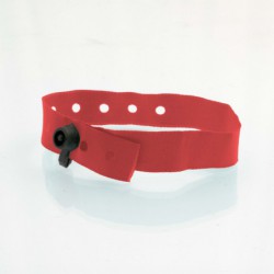 Bracelet personnalisé tissu fermeture clip plastique