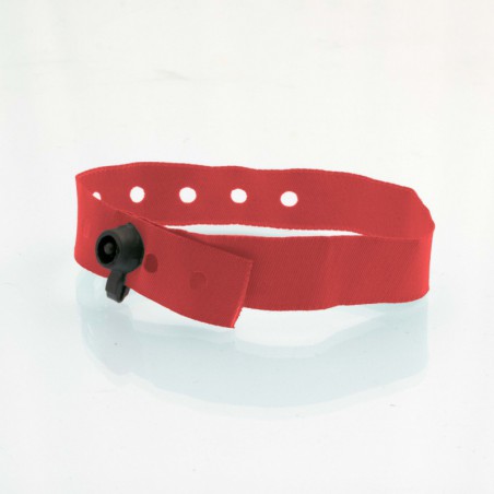 Bracelet personnalisé tissu fermeture clip plastique