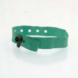 Bracelet personnalisé tissu fermeture clip plastique