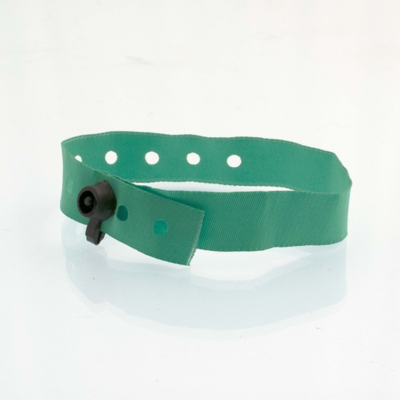 Bracelet personnalisé tissu fermeture clip plastique
