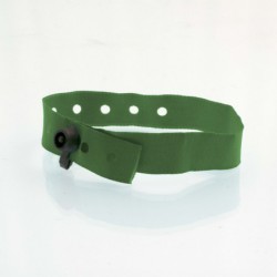 Bracelet personnalisé tissu fermeture clip plastique