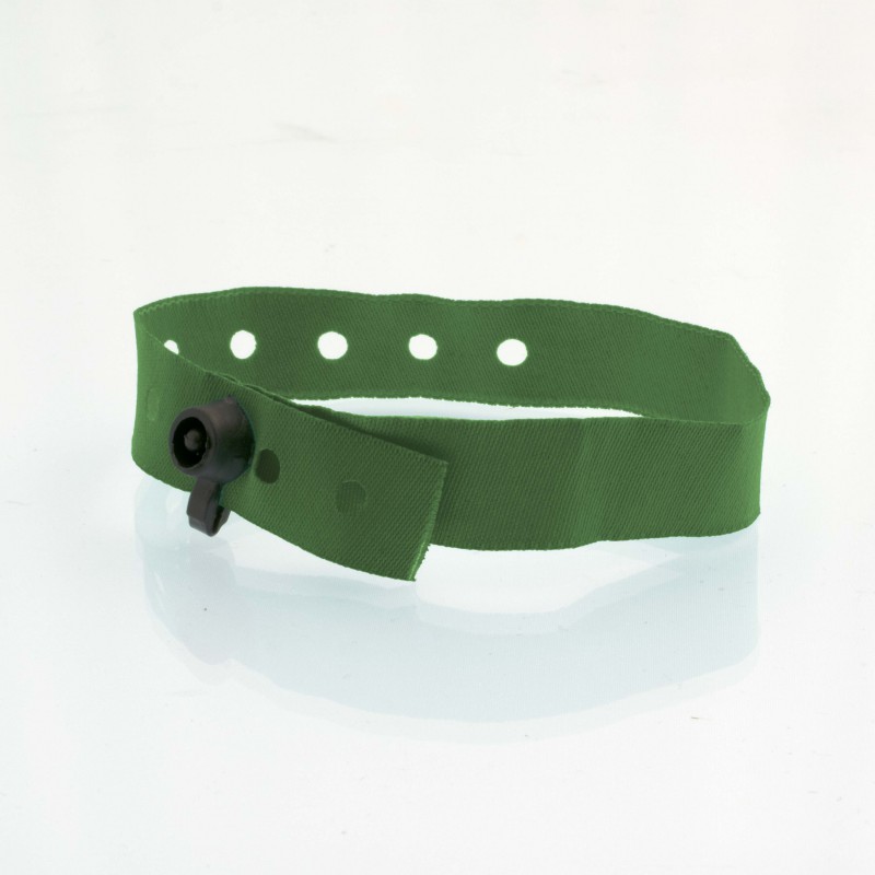 Bracelet personnalisé tissu fermeture clip plastique