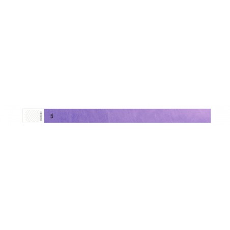 Bracelet tyvek personnalisé : 19 millimètres - 123 Bracelets