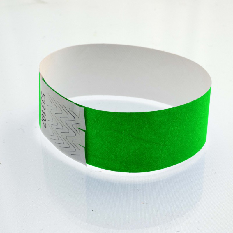 Bracelet tyvek personnalisé : 25 millimètres - 123 Bracelets