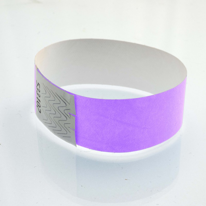 Bracelet tyvek personnalisé : 25 millimètres - 123 Bracelets