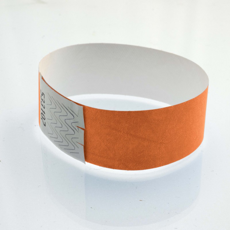 Bracelet tyvek personnalisé : 25 millimètres - 123 Bracelets