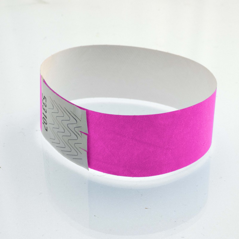 Bracelet tyvek personnalisé : 25 millimètres - 123 Bracelets