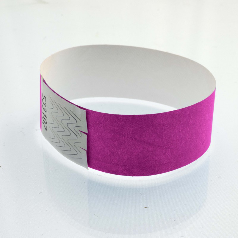 Bracelet tyvek personnalisé : 25 millimètres - 123 Bracelets
