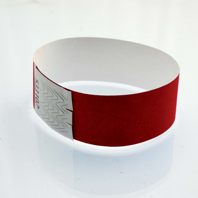 Bracelet tyvek personnalisé : 25 millimètres - 123 Bracelets
