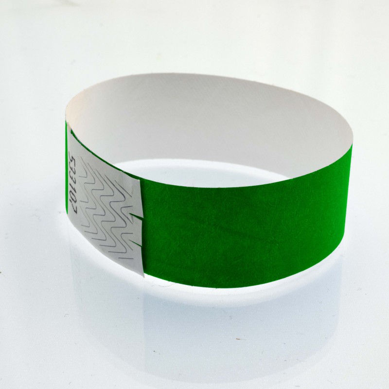 Bracelet tyvek personnalisé : 25 millimètres - 123 Bracelets