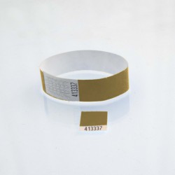 Bracelet tyvek personnalisé 19 mm : coupon détachable - 123 Bracelets