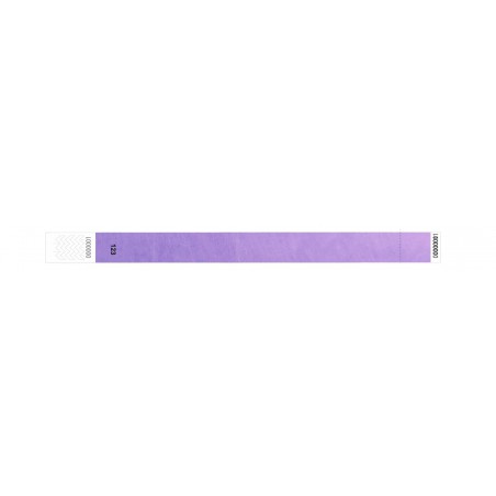 Bracelet tyvek coupon détachable : identification / contrôle