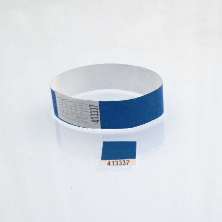 Bracelet tyvek coupon détachable : identification / contrôle
