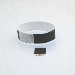 Bracelet tyvek coupon détachable : identification / contrôle Bracelet tyvek coupon détachable : identification / contrôle