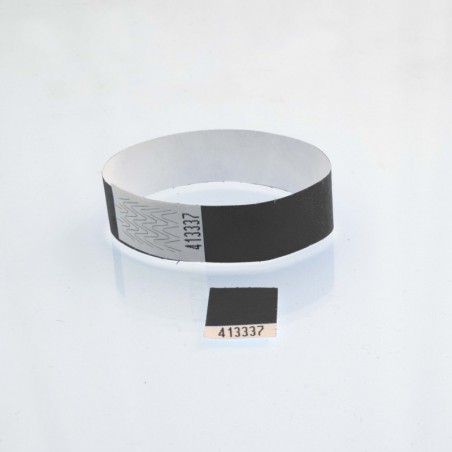 Bracelet tyvek coupon détachable : identification / contrôle