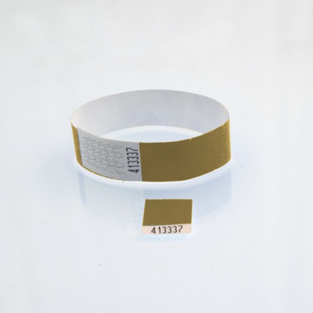 Bracelet tyvek coupon détachable : identification / contrôle