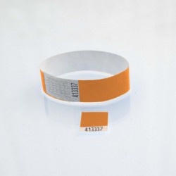 Bracelet tyvek coupon détachable : identification / contrôle Bracelet tyvek coupon détachable : identification / contrôle