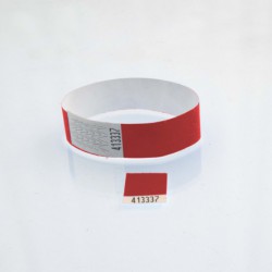 Bracelet tyvek coupon détachable : identification / contrôle Bracelet tyvek coupon détachable : identification / contrôle